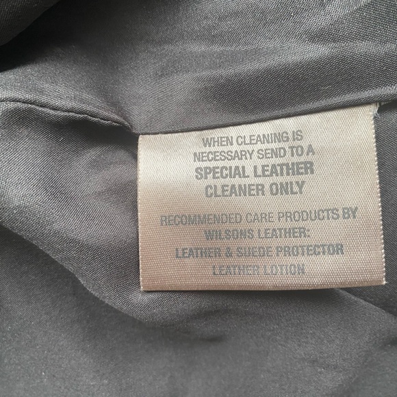 Wilson’s Leather Maxima black genuine leather button up jacket - Picture 13 of 16